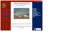 Tablet Screenshot of post310.nebraskalegion.net